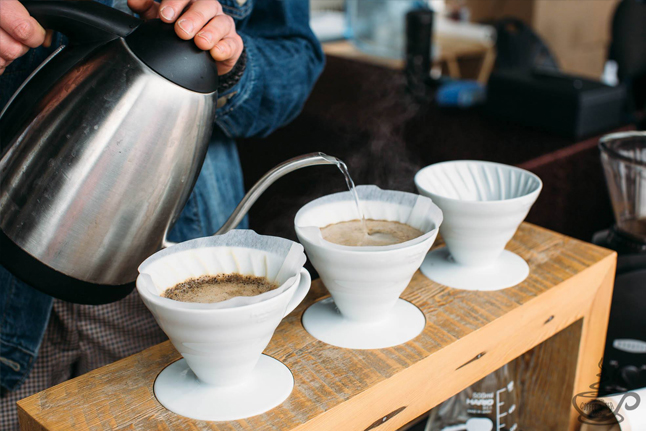 Pour over coffee tasting